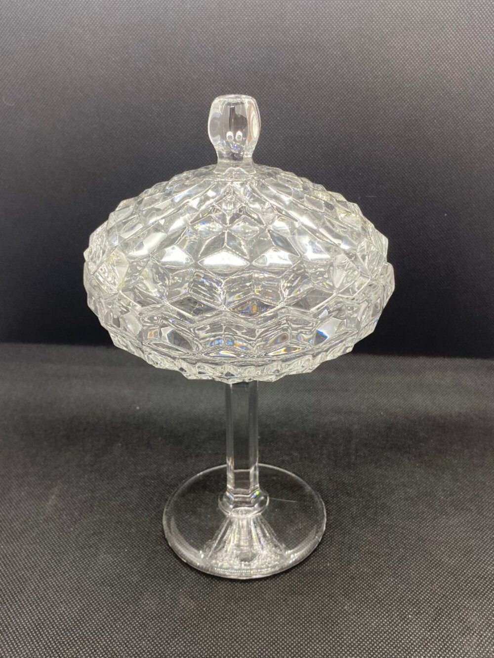 Crystal Compote with lid.
